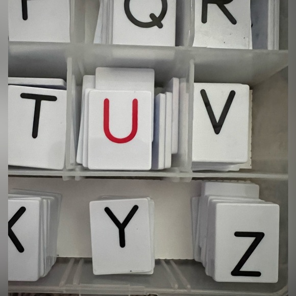 Primary Concepts Educational Alphabet Tiles & Holder Case Lot Of 388 Homeschool - Picture 10 of 14